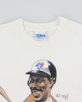 Vintage 1989 Fred McGriff Toronto Blue Jays Heavyweight Salem Single Stitch Made In USA MLB Crewneck T-Shirt - L