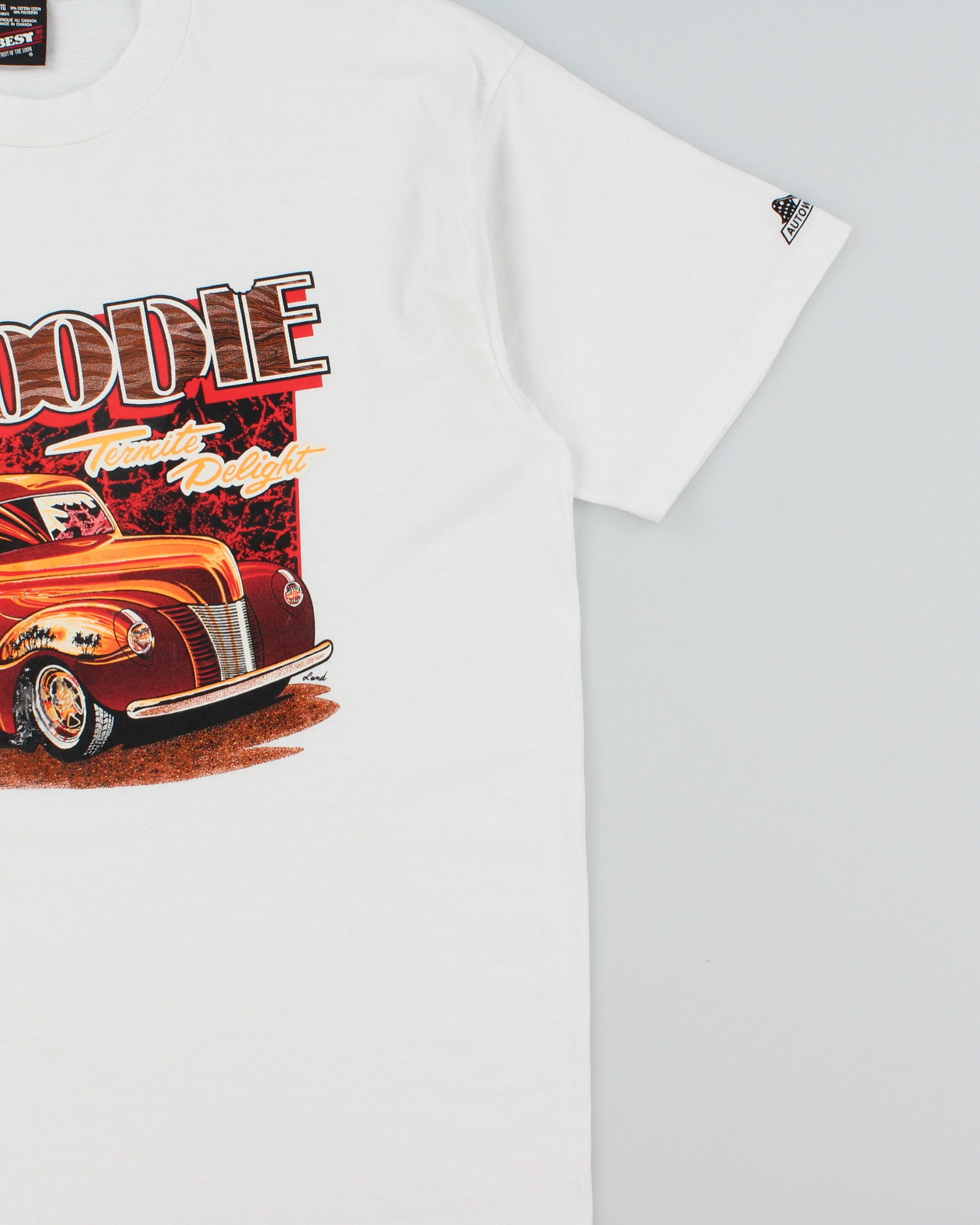 Vintage 1992 Chevy Woodie Termite Delight Heavyweight Single Stitch Made In Canada Crewneck T-Shirt - XL