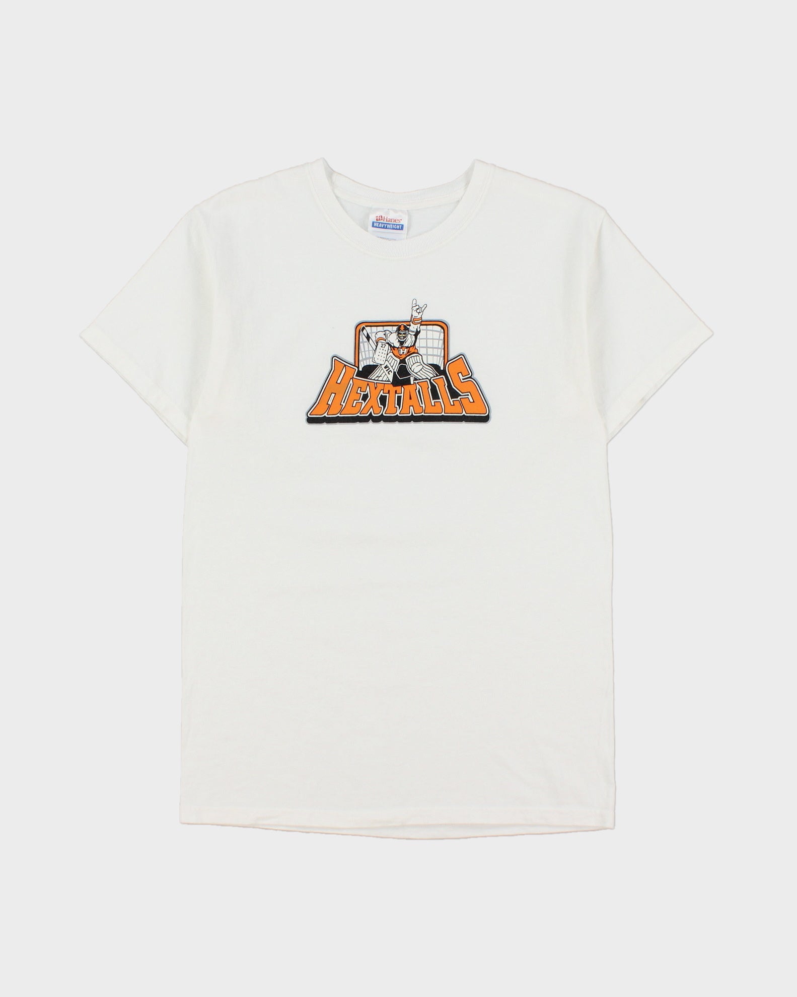 Vintage 2001 Hextalls Dynasty Heavyweight Hanes Ice Hockey Crewneck T-Shirt - S