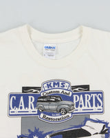 Vintage Y2K 00s KMS Car Parts Heavyweight Gildan Crewneck T-Shirt - M