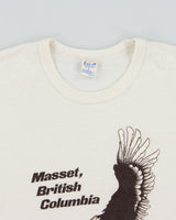 Vintage 1982 Masset British Columbia Single Stitch Fairline Made In Canada Crewneck Ringer T-Shirt - L