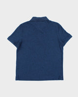 Vintage Lacoste Navy Marl Slim Fit Short Sleeve Polo Shirt - L