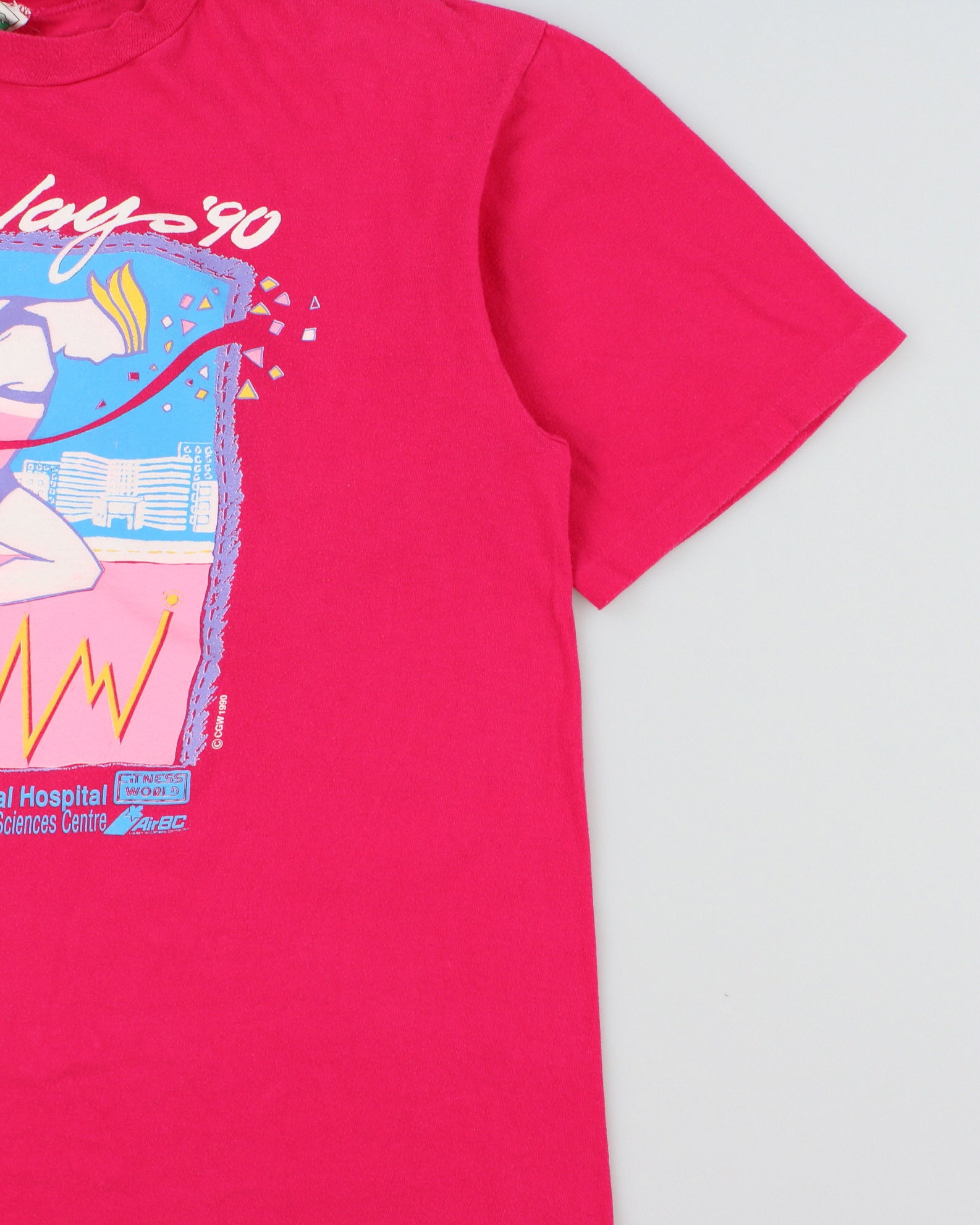 Vintage 1990 Research Relay Single Stitch Graphic T-Shirt - L