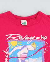 Vintage 1990 Research Relay Single Stitch Graphic T-Shirt - L