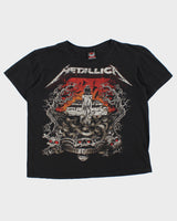 Vintage Y2K 2000s Hot Rock Metallica Master Of Puppets Graphic Crewneck T-Shirt - L