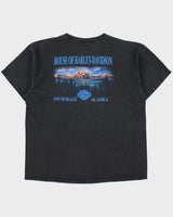 Vintage 2000 House Of Harley Davidson Heavyweight Anchorage Alaska Made In USA Crewneck T-Shirt - XXL