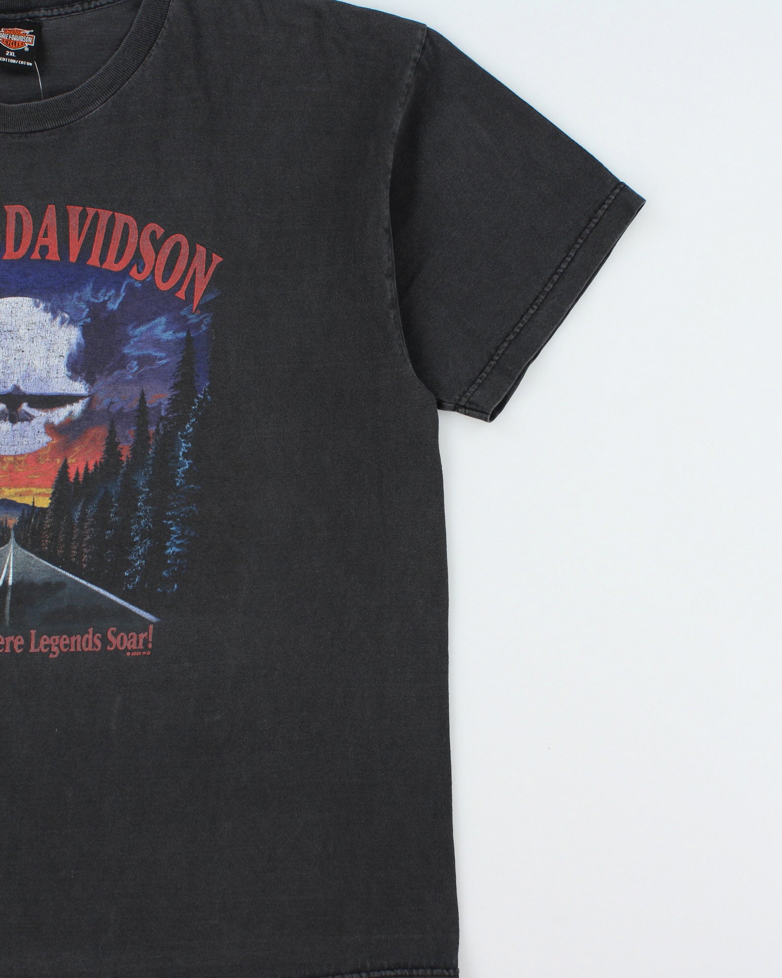 Vintage 2000 House Of Harley Davidson Heavyweight Anchorage Alaska Made In USA Crewneck T-Shirt - XXL