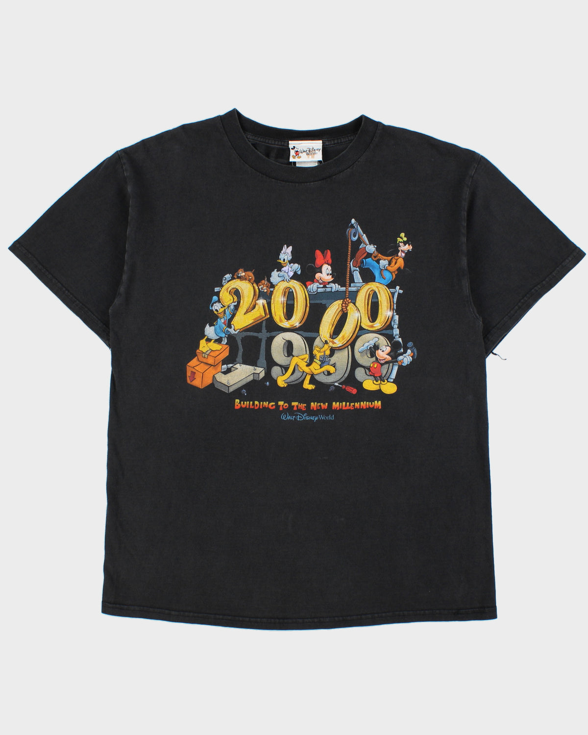 Vintage 2000 Disney Heavyweight Millennium Walt Disney World Crewneck T-Shirt - L