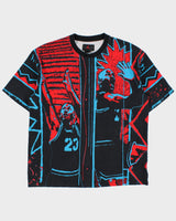 Vintage Nike Air Jordan DNA Heavyweight AOP Crewneck T-Shirt - L