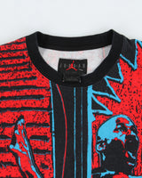 Vintage Nike Air Jordan DNA Heavyweight AOP Crewneck T-Shirt - L