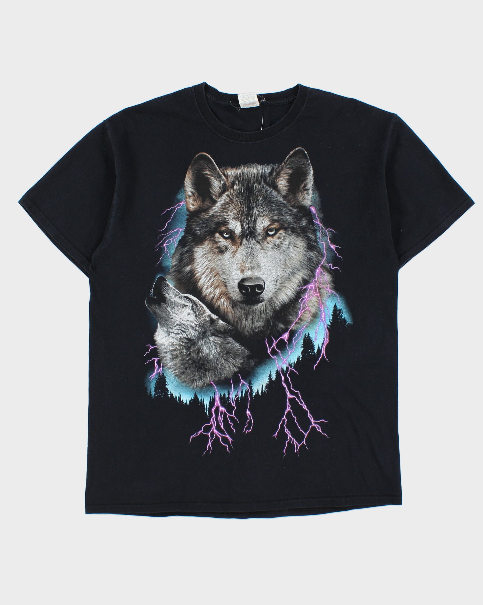 Vintage Storm Wolf Heavyweight Crewneck T-Shirt - L
