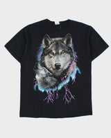Vintage Storm Wolf Heavyweight Crewneck T-Shirt - L