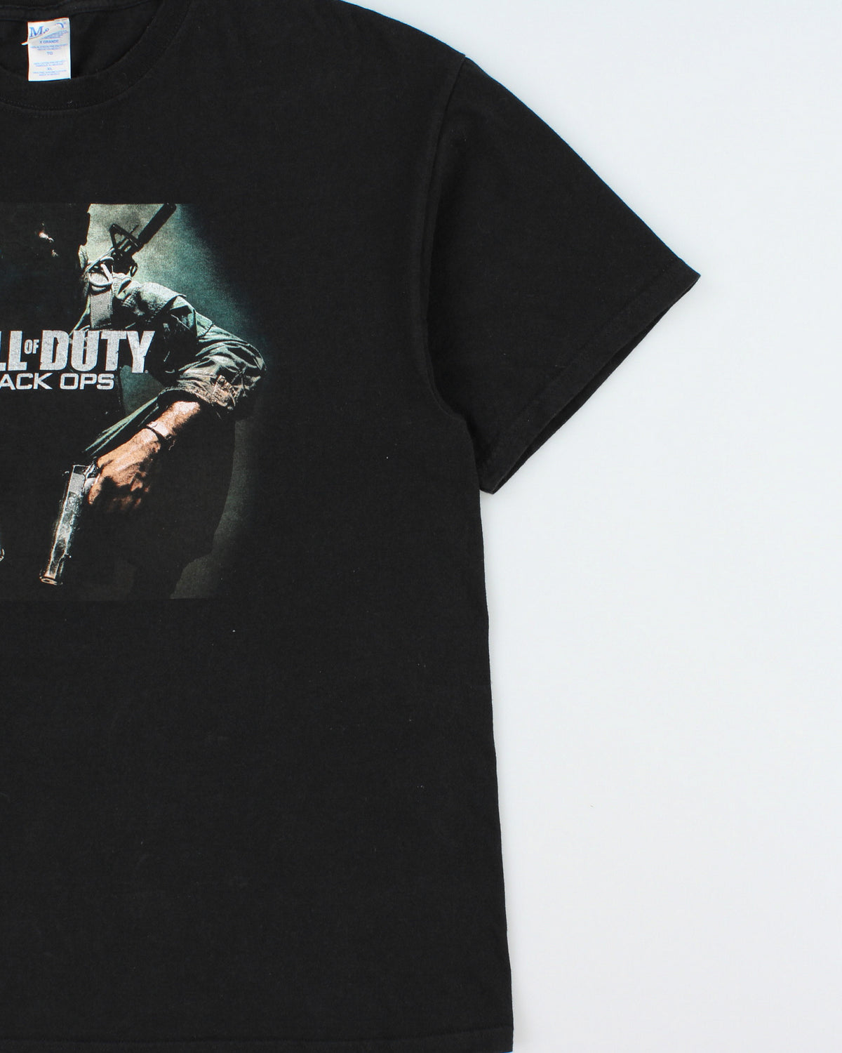 Vintage Call Of Duty Black Ops 2010 Video Game Promo Release Heavyweight M&amp;O Crewneck T-Shirt - XL