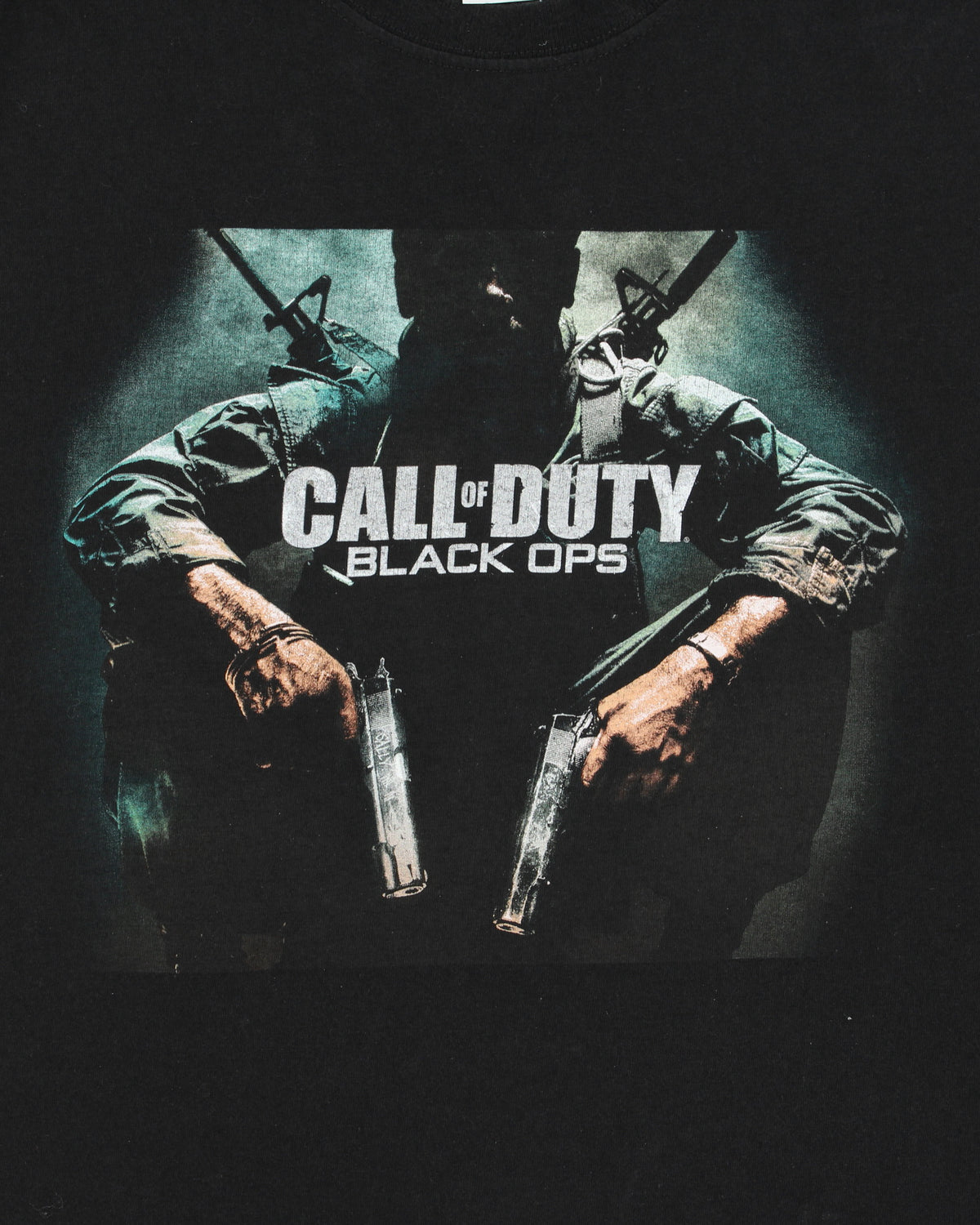 Vintage Call Of Duty Black Ops 2010 Video Game Promo Release Heavyweight M&amp;O Crewneck T-Shirt - XL