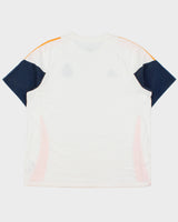 2024-25 Adidas Real Madrid CF Heavyweight Embroidered Regular Fit Crewneck Football T-Shirt - XL