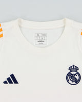 2024-25 Adidas Real Madrid CF Heavyweight Embroidered Regular Fit Crewneck Football T-Shirt - XL