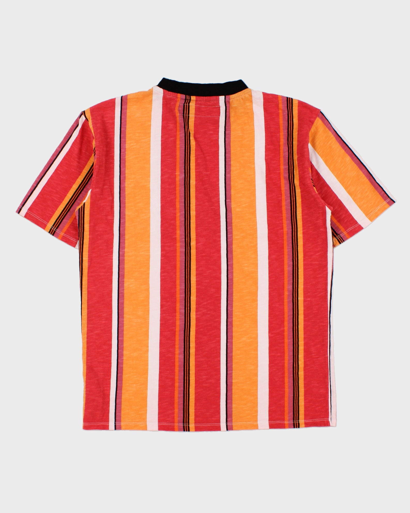 Vintage Guess Originals Los Angeles Heavyweight Multicoloured Striped Crewneck T-Shirt - XS