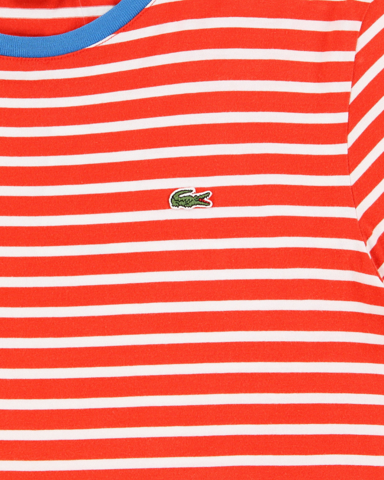 Vintage Y2K 00s Lacoste Striped Croc Pique Crewneck T-Shirt - M