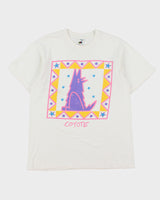Vintage 1992 Coyote Graphic Heavyweight Single Stitch Made In Canada Crewneck T-Shirt - L