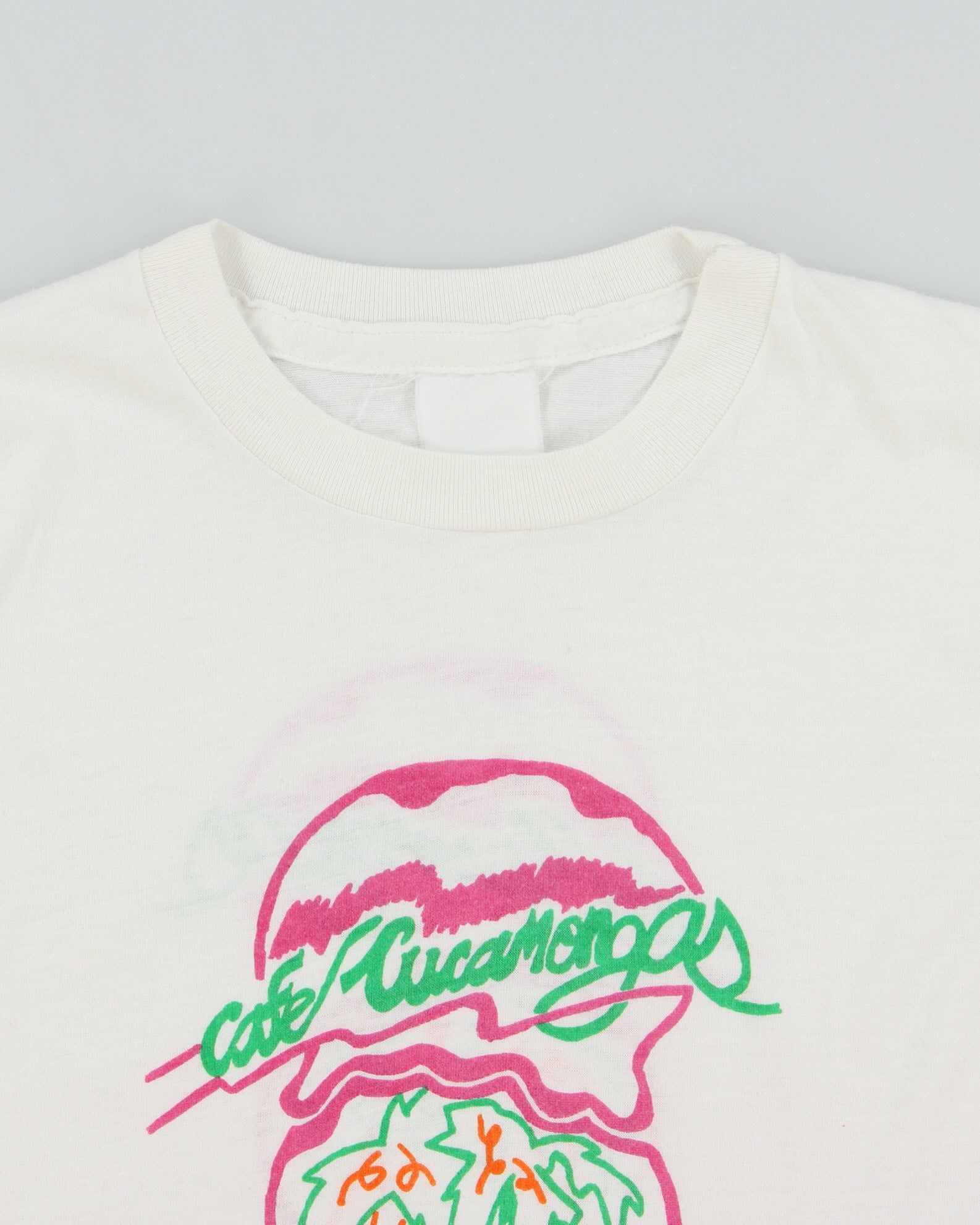 Vintage 1980s Café Cucamonga Vancouver Heavyweight Single Stitch Made In Canada Crewneck T-Shirt - M