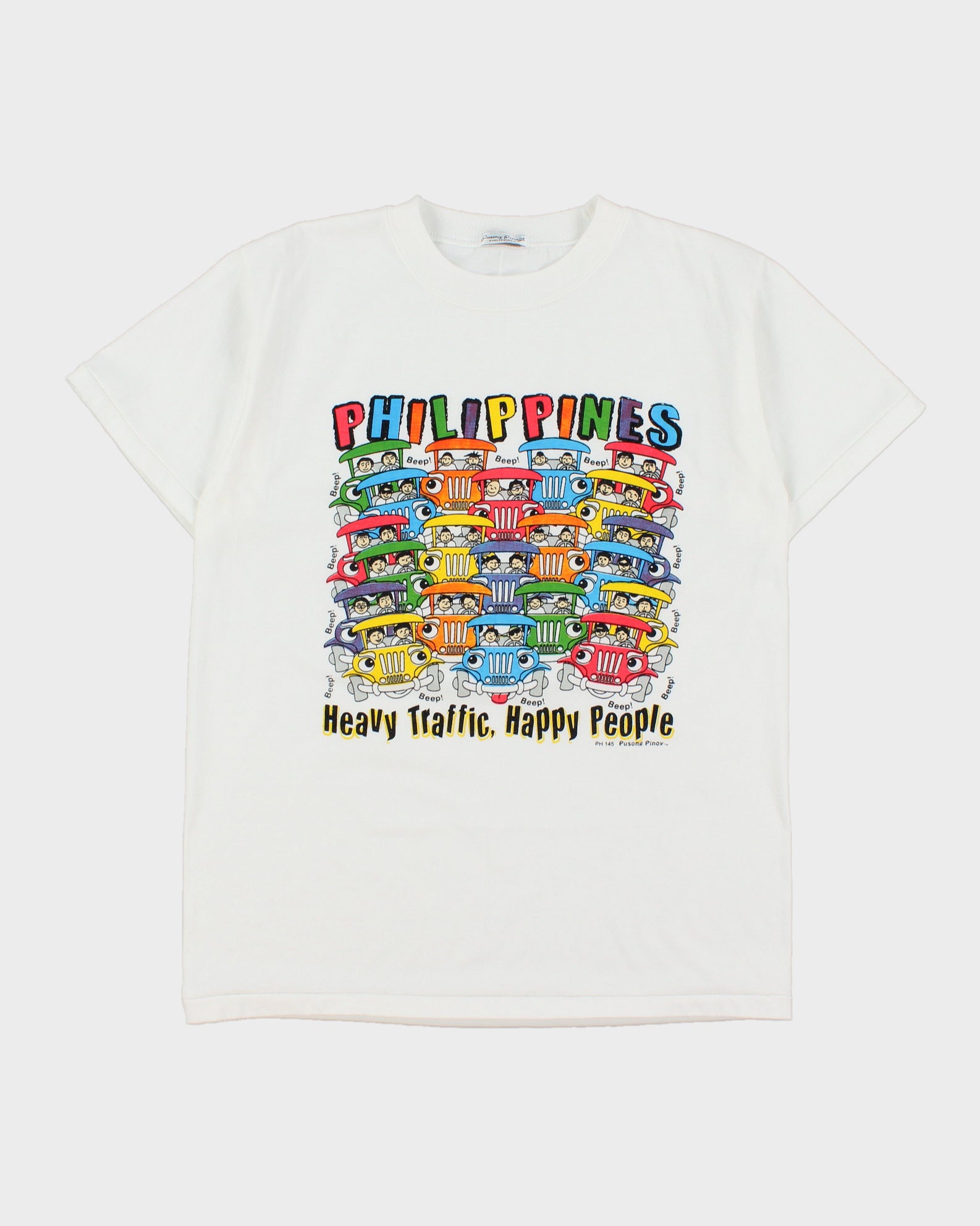 Vintage 1990s Pusong Pinoy Philippines Heavyweight Single Stitch Crewneck T-Shirt - L