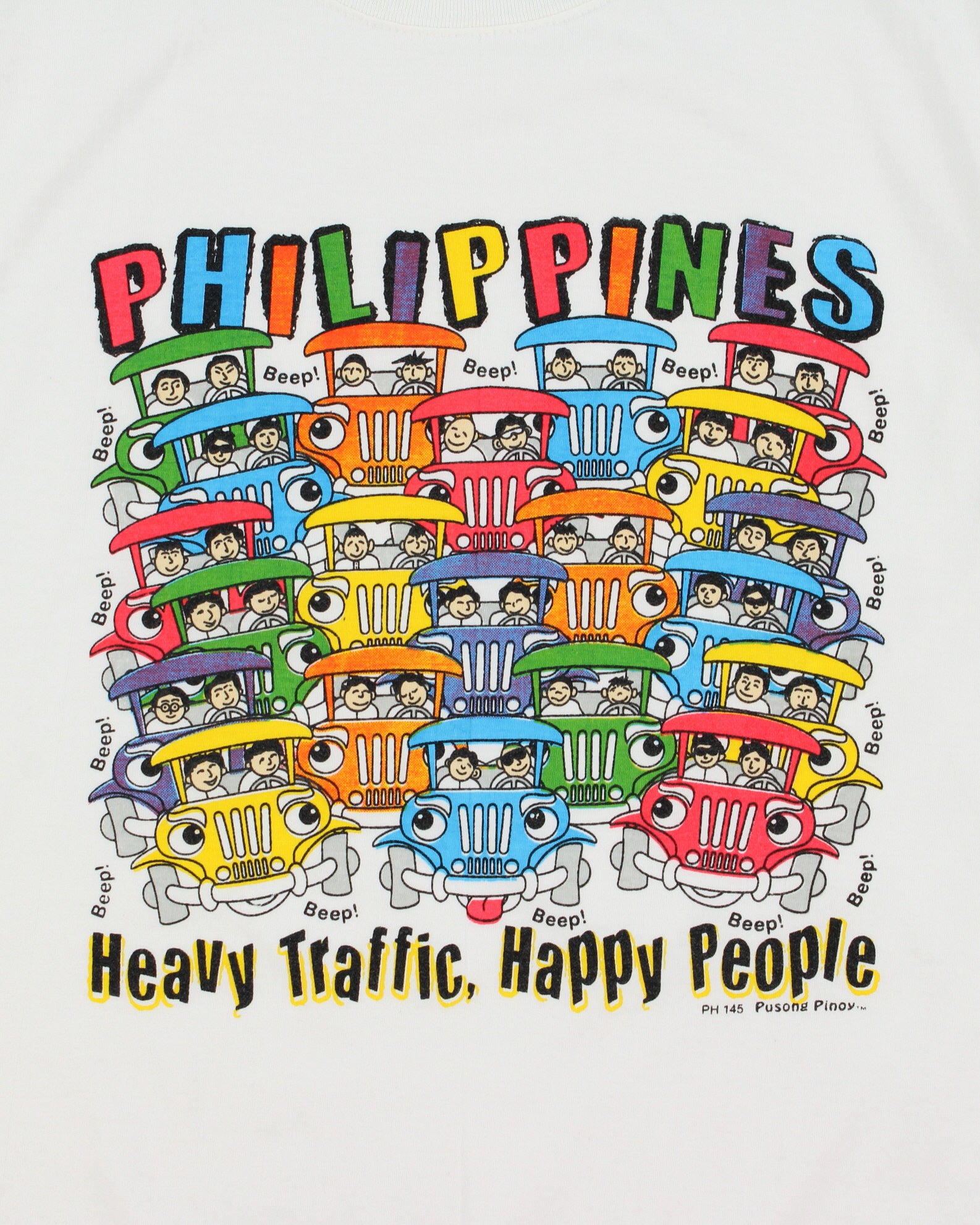 Vintage 1990s Pusong Pinoy Philippines Heavyweight Single Stitch Crewneck T-Shirt - L