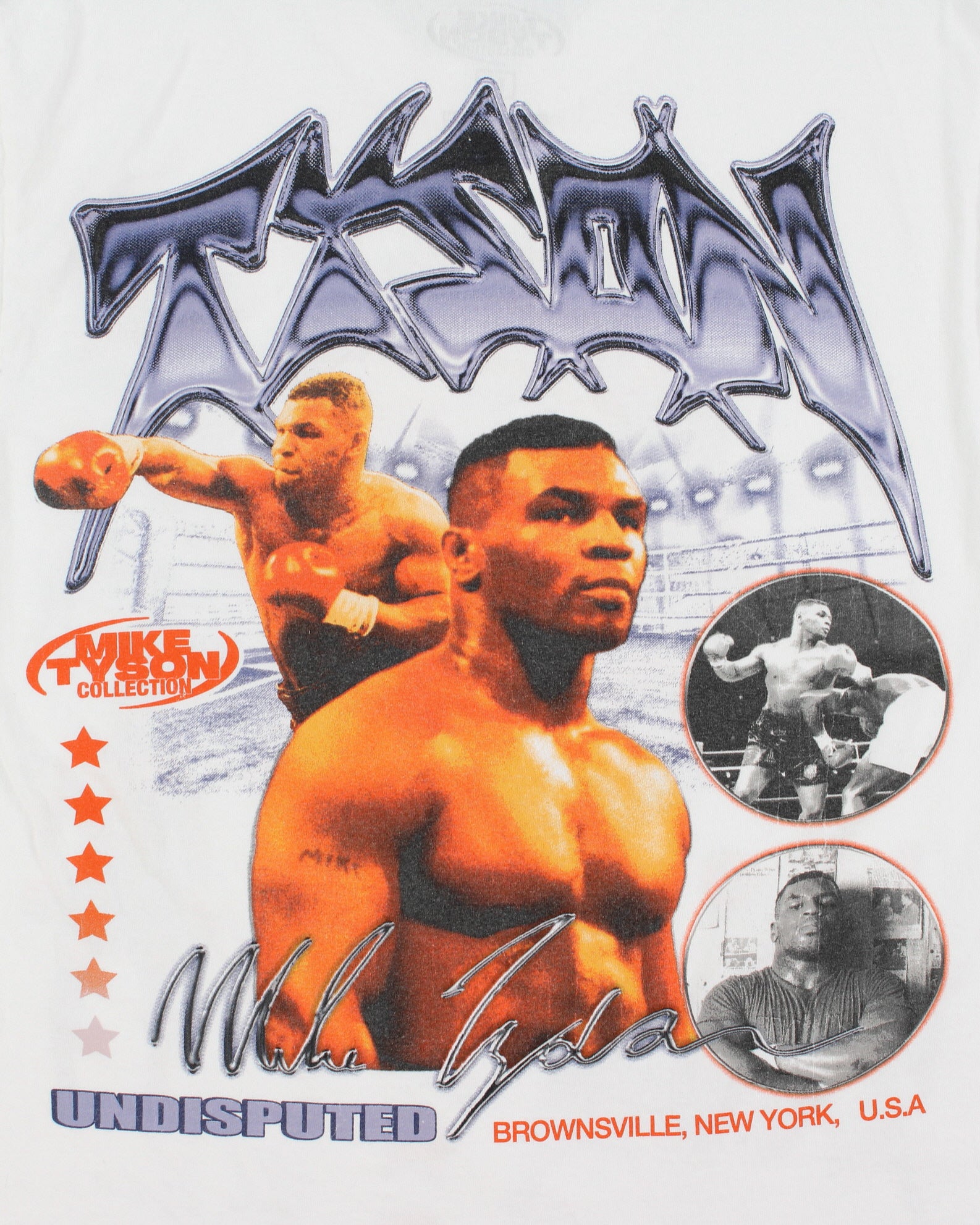 Vintage Mike Tyson Collection World Champ Iron Mike Heavyweight Crewneck T-Shirt - M