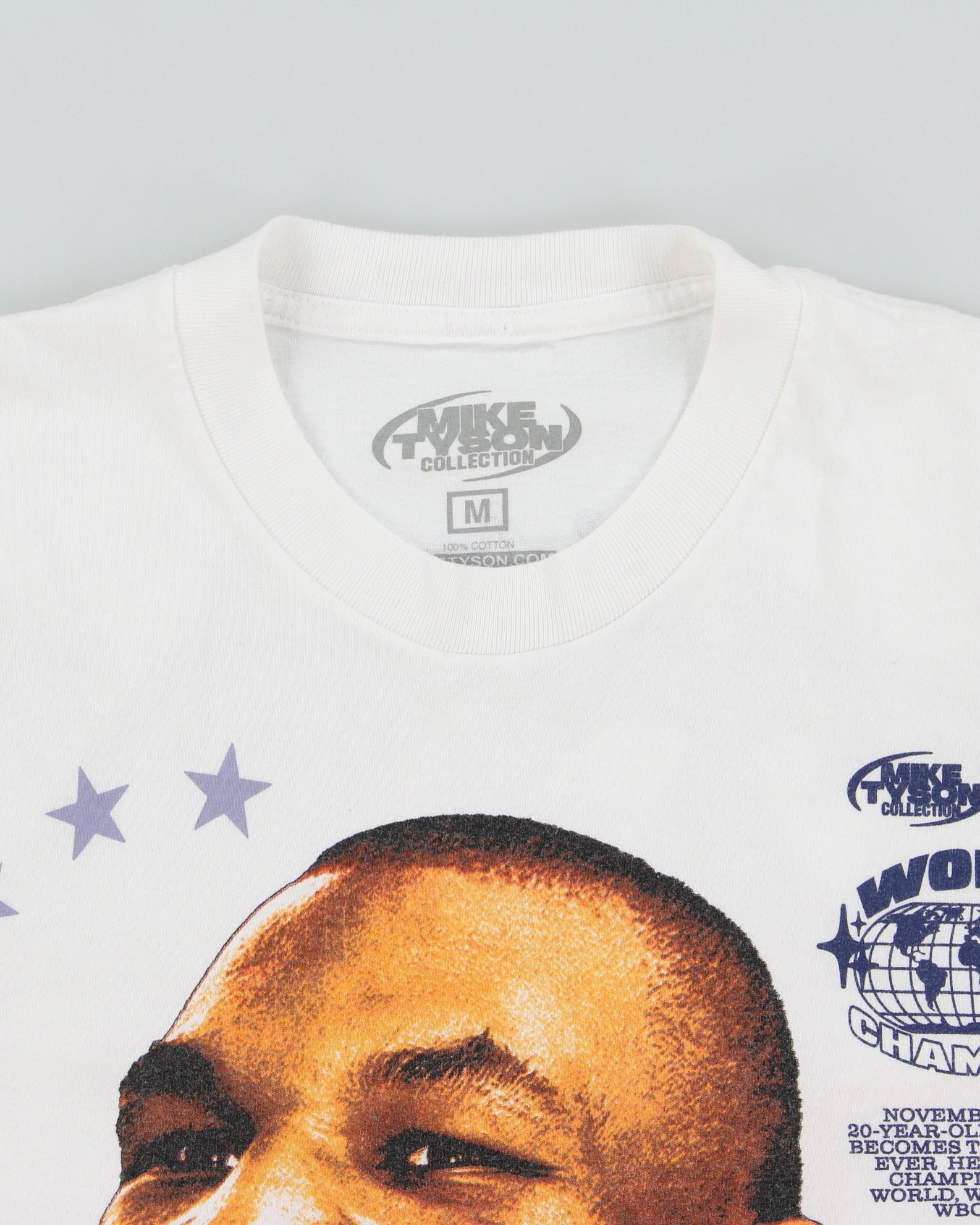 Vintage Mike Tyson Collection World Champ Iron Mike Heavyweight Crewneck T-Shirt - M