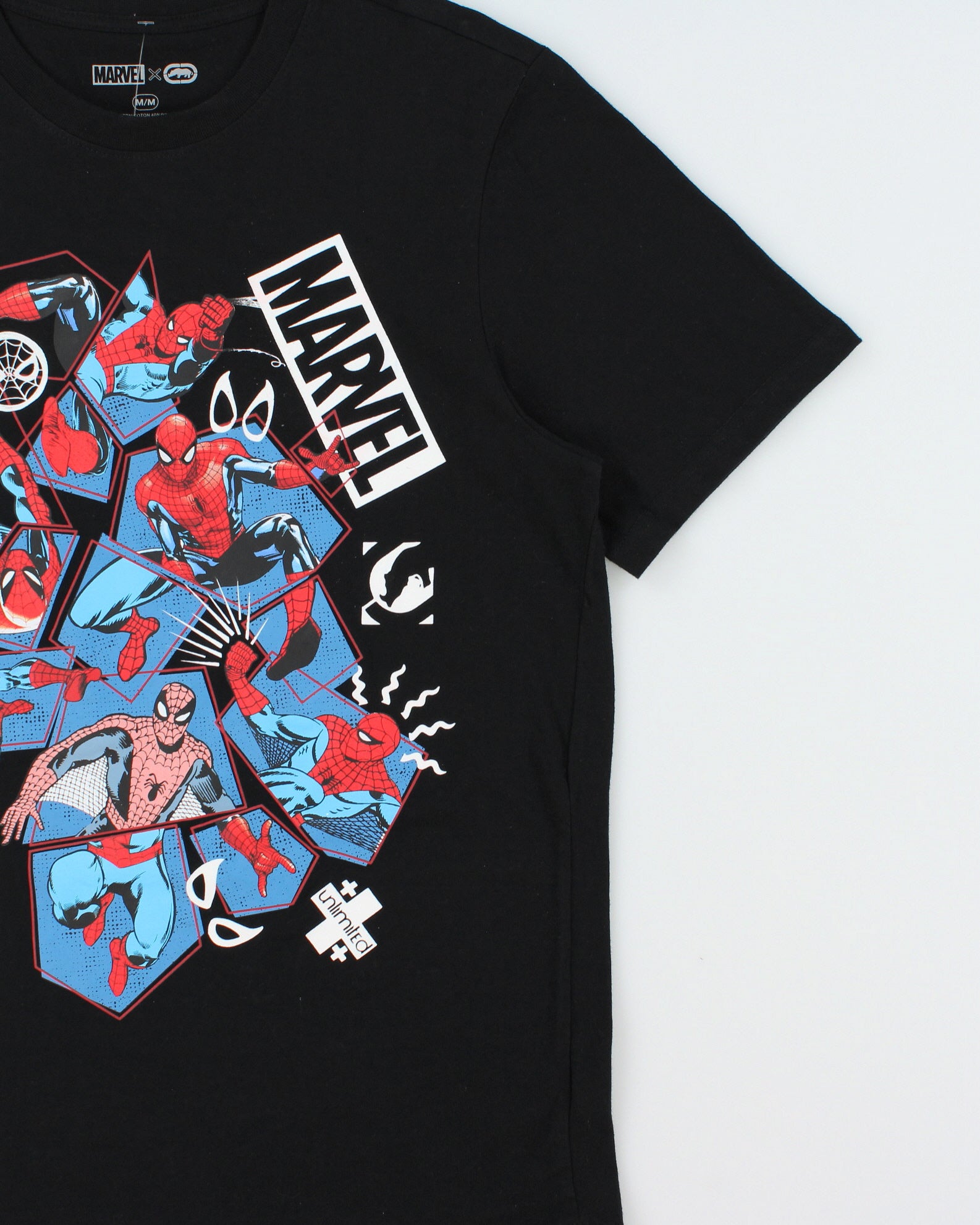 Vintage Marvel x Ecko UNLTD Heavyweight Spiderman Crewneck T-Shirt - M