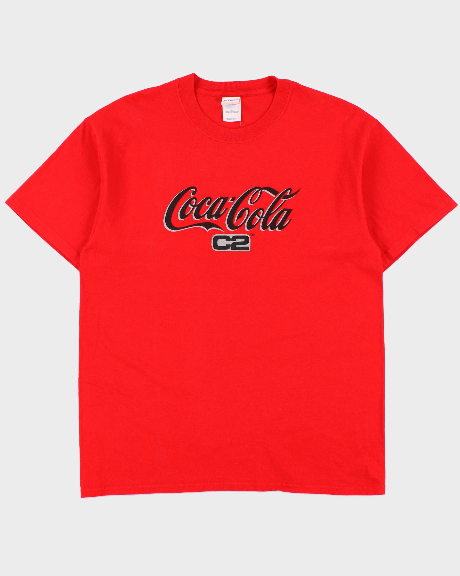 Vintage 2004 Y2K Coca Cola C2 Japan Promo Heavyweight Gildan Ultra Crewneck T-Shirt - L