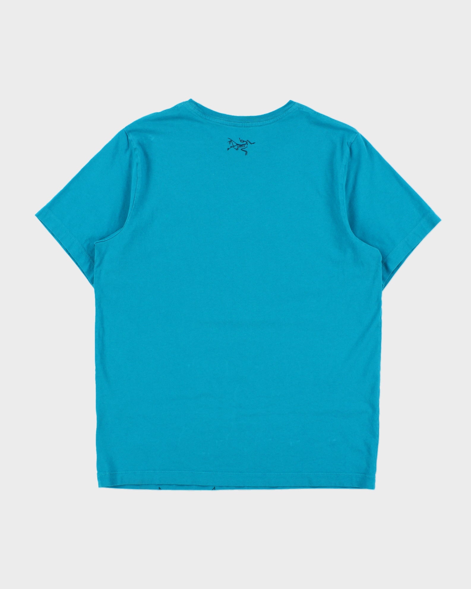 Vintage Arc'teryx Teal 'Macro' Heavyweight Crewneck T-Shirt - M
