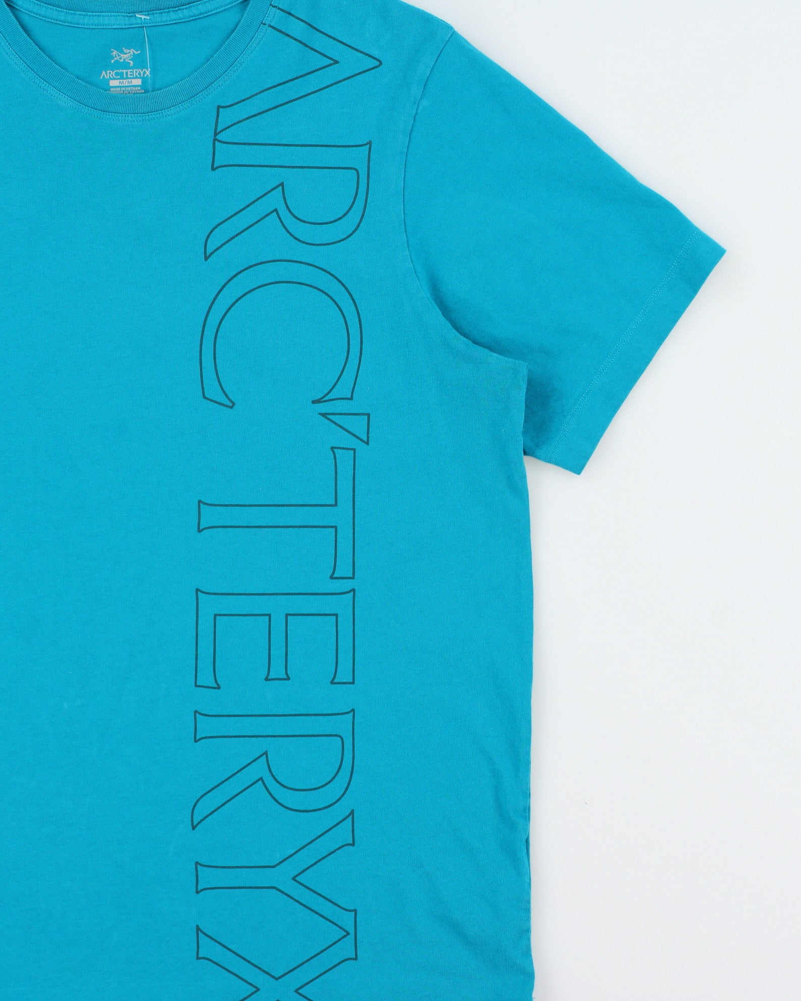 Vintage Arc'teryx Teal 'Macro' Heavyweight Crewneck T-Shirt - M