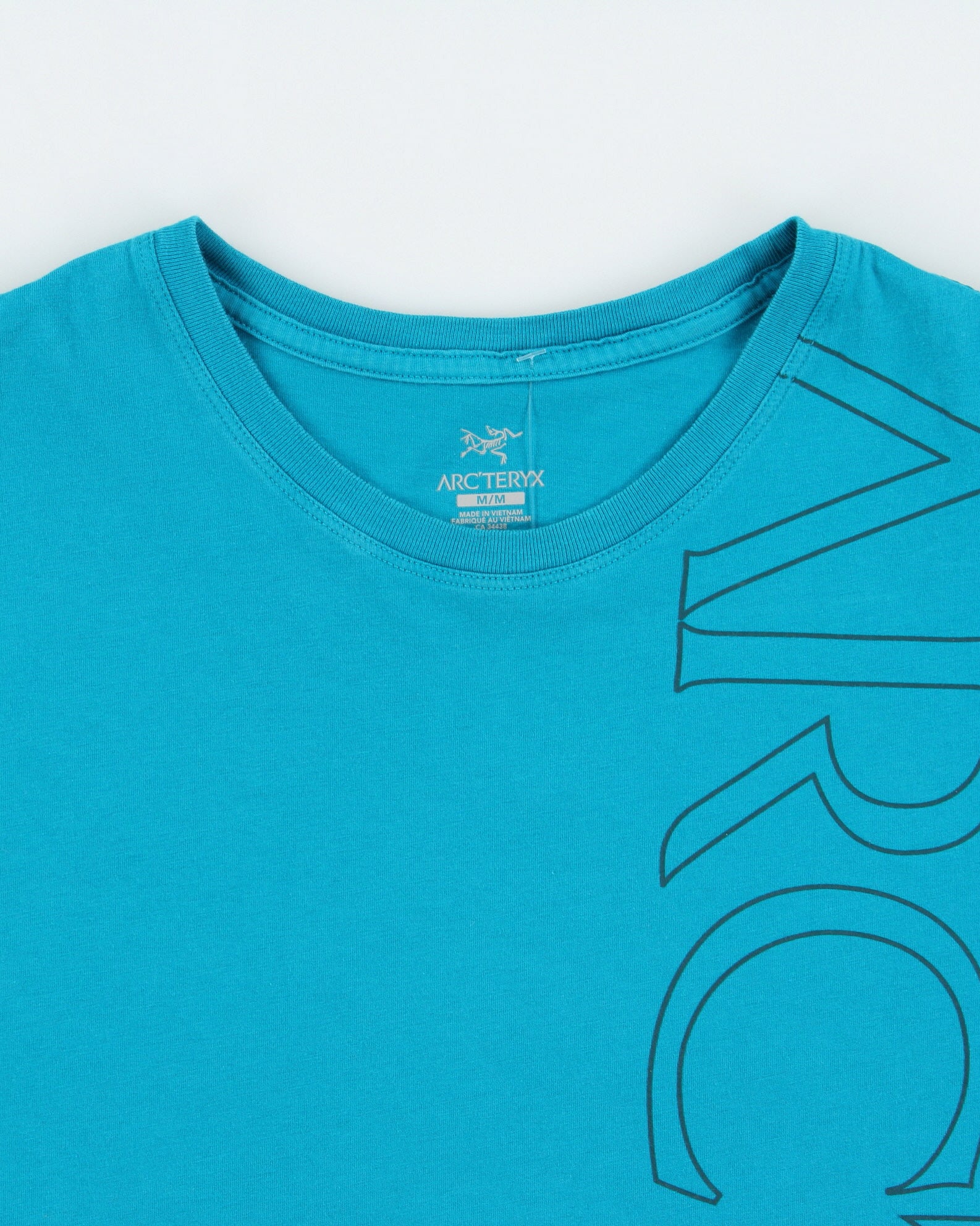 Vintage Arc'teryx Teal 'Macro' Heavyweight Crewneck T-Shirt - M