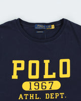 Vintage Polo Ralph Lauren Athl. Dept. Heavyweight Single Stitch Custom Slim Fit Crewneck T-Shirt - L