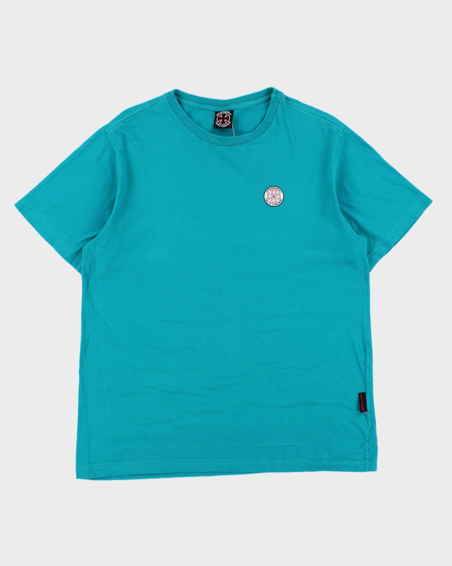 Vintage Independent Truck Company Teal Heavyweight Crewneck Skater T-Shirt - L