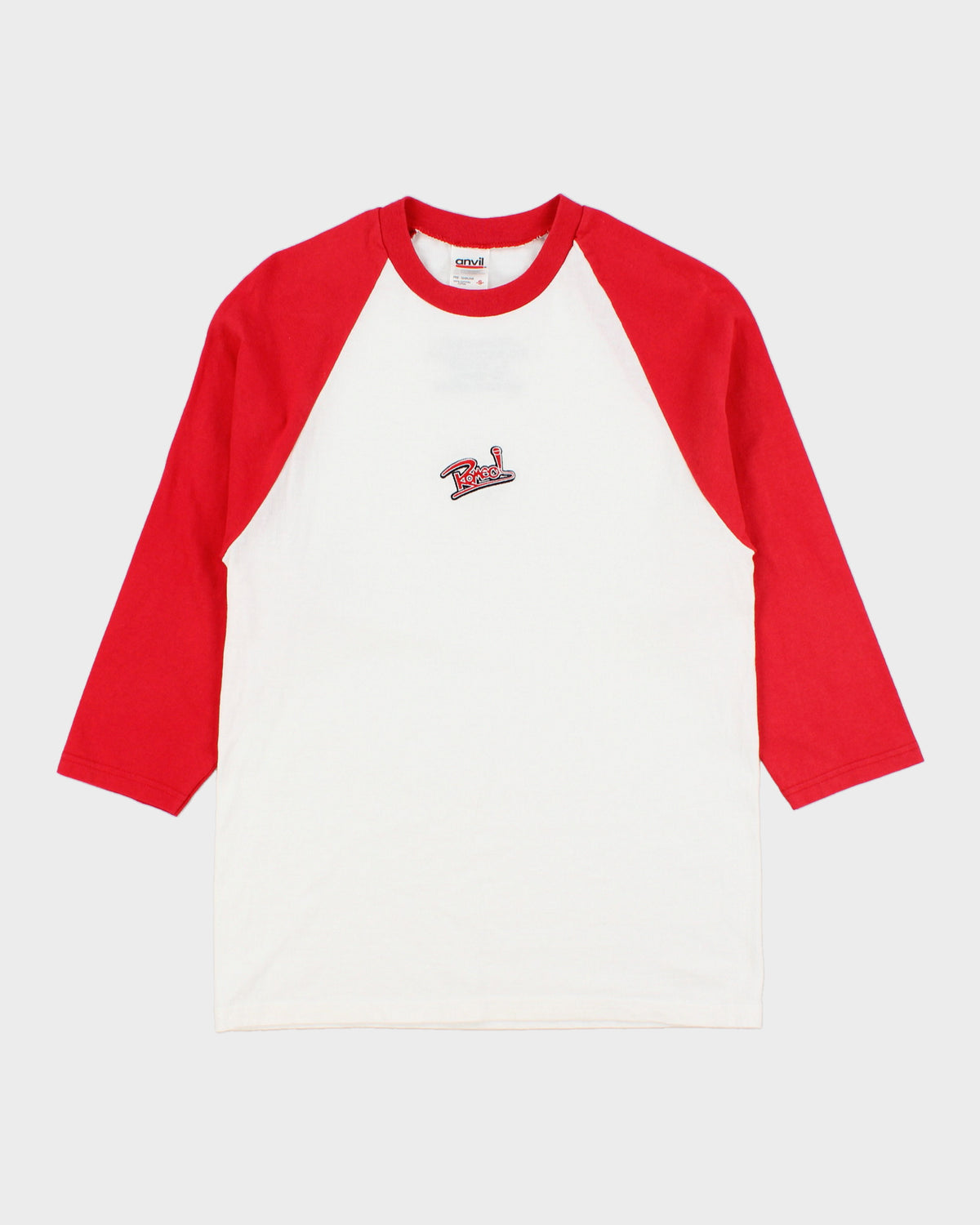 Vintage 2003 Y2K Romeo Nickelodeon Sitcom Heavyweight Embroidered Anvil Crewneck Raglan Baseball T-Shirt - S