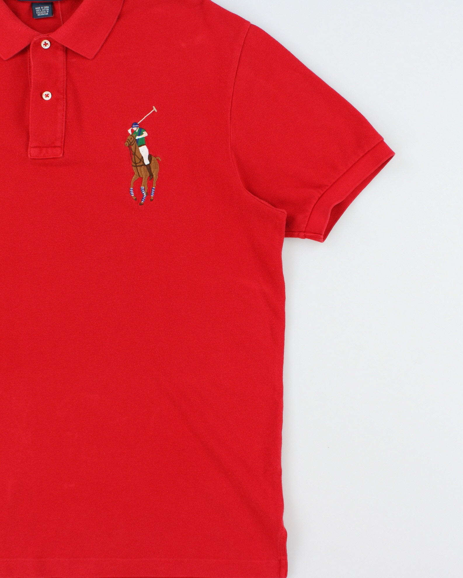 Vintage Y2K 00s Polo Ralph Lauren Big Pony Short Sleeve Polo Shirt - L