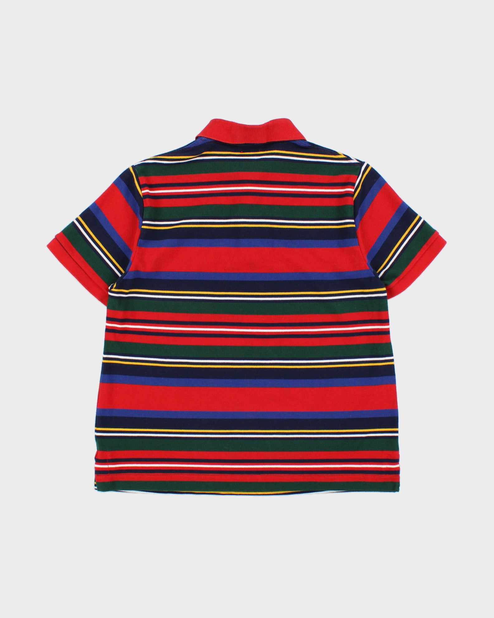 Vintage Polo Ralph Lauren Striped Classic Pony Custom Fit Short Sleeve Polo Shirt - S