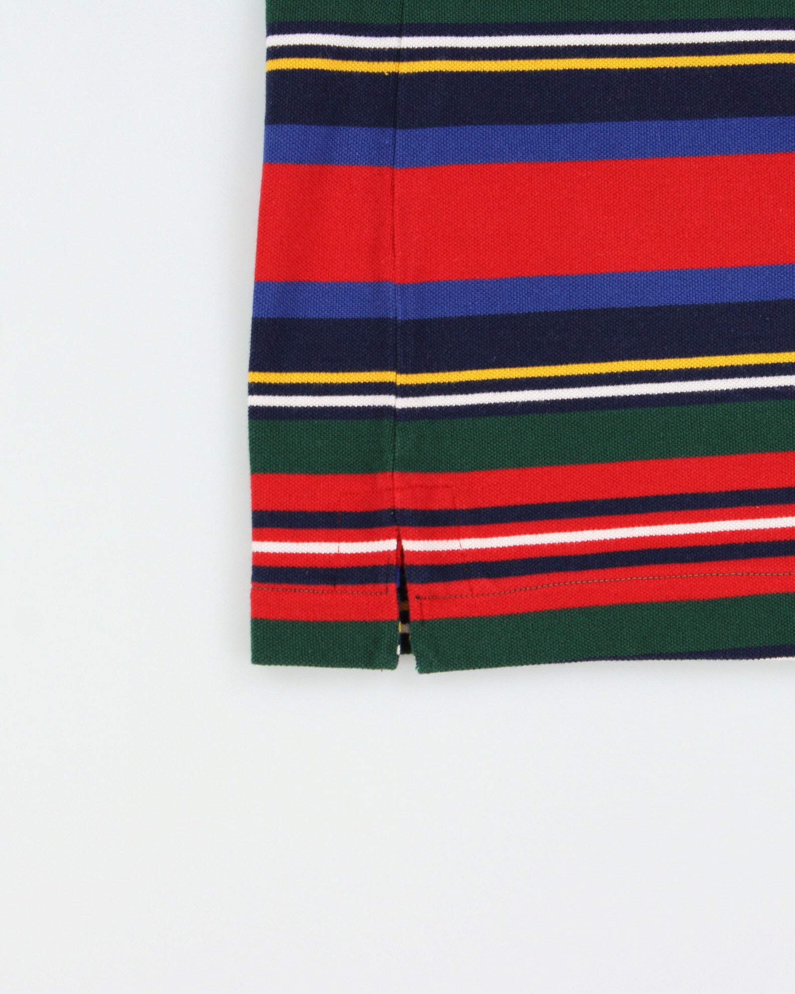 Vintage Polo Ralph Lauren Striped Classic Pony Custom Fit Short Sleeve Polo Shirt - S