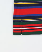 Vintage Polo Ralph Lauren Striped Classic Pony Custom Fit Short Sleeve Polo Shirt - S