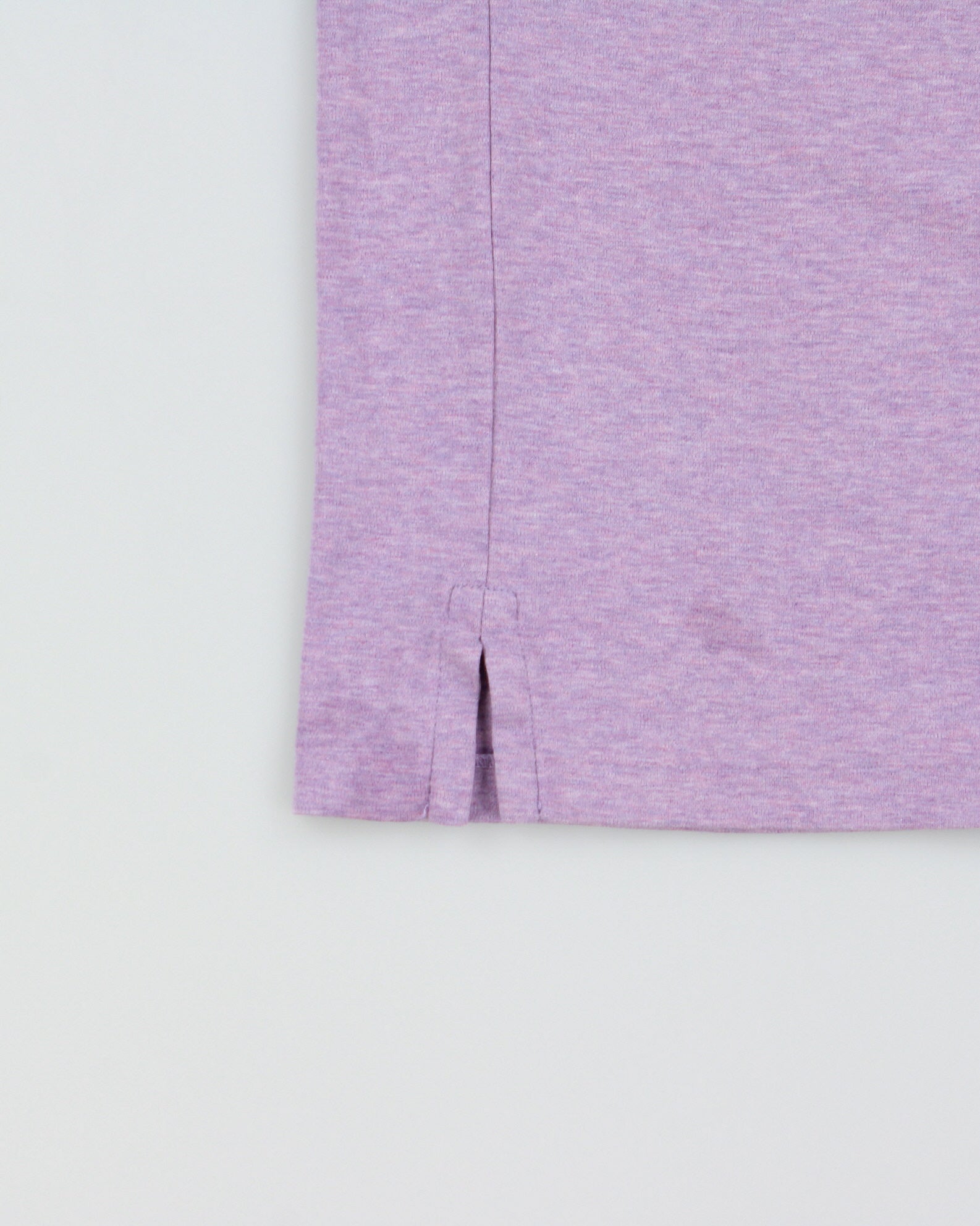 Vintage Polo Ralph Lauren Lavender Marl Classic Pony Custom Slim Fit Short Sleeve Polo Shirt - XL