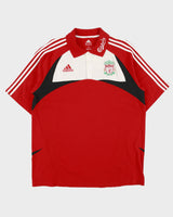 Vintage 2006-07 Adidas Football Liverpool FC Embroidered Short Sleeve Polo Shirt - XL