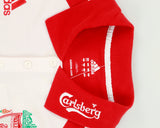 Vintage 2006-07 Adidas Football Liverpool FC Embroidered Short Sleeve Polo Shirt - XL