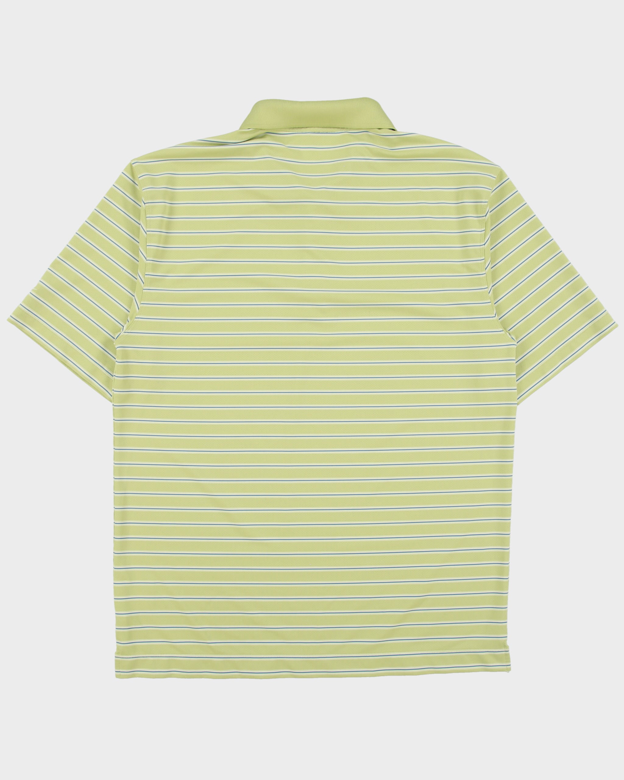 Vintage Y2K 00s Nike Golf Striped Fit Dry Short Sleeve Polo Shirt - M