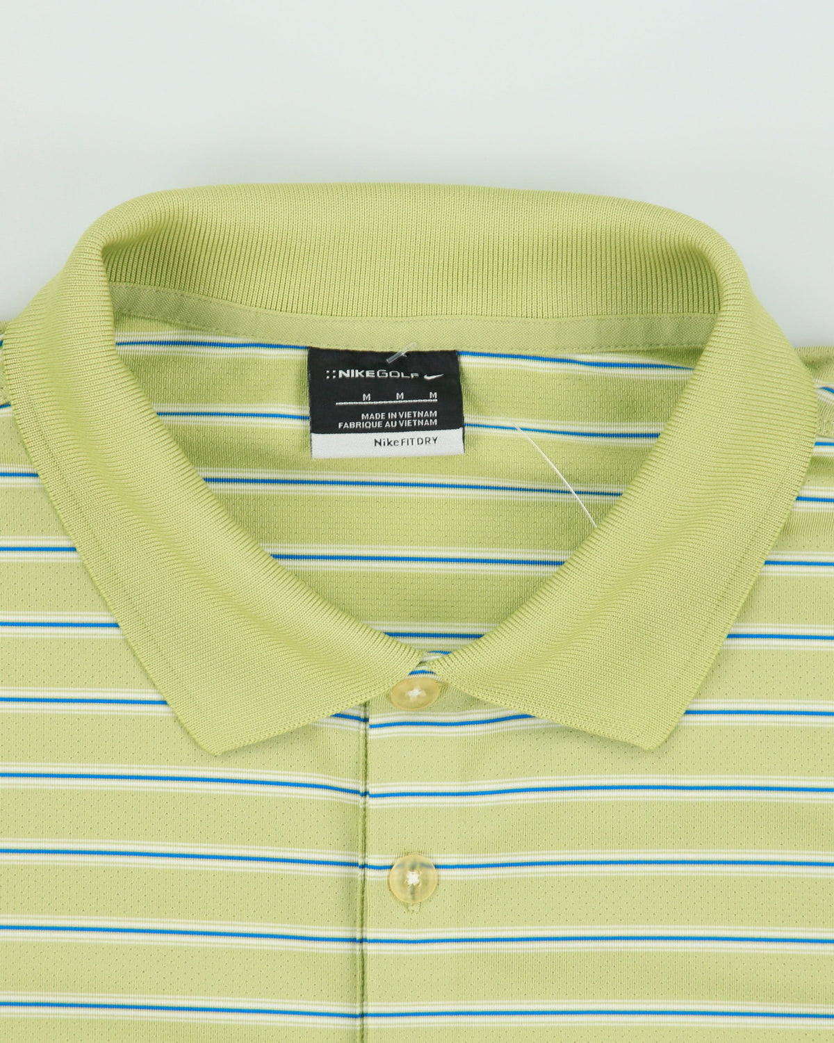 Vintage Y2K 00s Nike Golf Striped Fit Dry Short Sleeve Polo Shirt - M