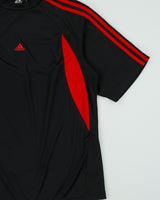 Vintage Y2K 00s Adidas Climalite Embroidered Crewneck Active T-Shirt - M