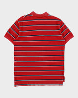 Vintage Y2K 00s Polo Ralph Lauren Classic Striped Short Sleeve Polo Shirt - L