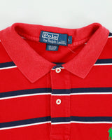 Vintage Y2K 00s Polo Ralph Lauren Classic Striped Short Sleeve Polo Shirt - L