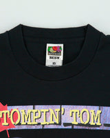 Vintage 1998 Stompin' Tom Connors Man Of The Land Tour Heavyweight Single Stitch Made In Canada Crewneck T-Shirt - M