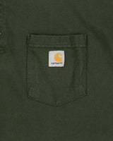 Vintage Carhartt Khaki Heavyweight Crewneck Henley Pocket T-Shirt - XXXL